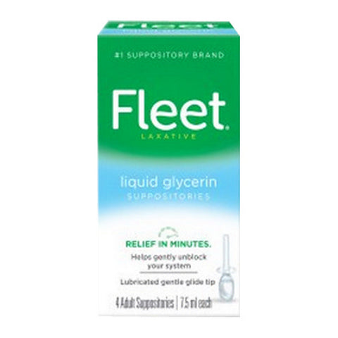 Fleet, Liquid Glycerin Suppositories, 7.5 Ml, Box Of 4
