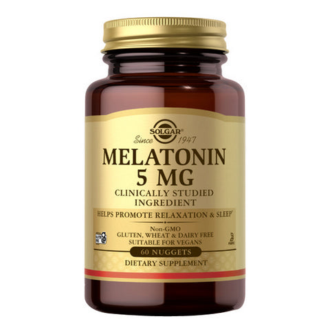 Solgar, Melatonin, 5 mg, 60 Nuggets