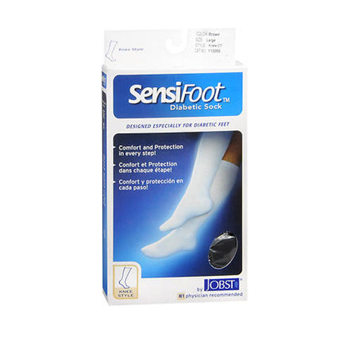 Jobst, Sensifoot Knee High Brown Socks, Large each