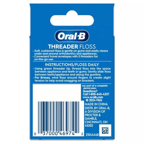 Oral-B, Glide Pro-Health Dental Threader Floss, 30 Count