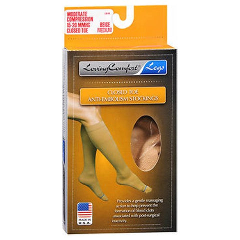 Scott Specialties, Stock Anti-Embolism Bl-Kn Ct, 15-20 Beige, kpp Medium 1 each