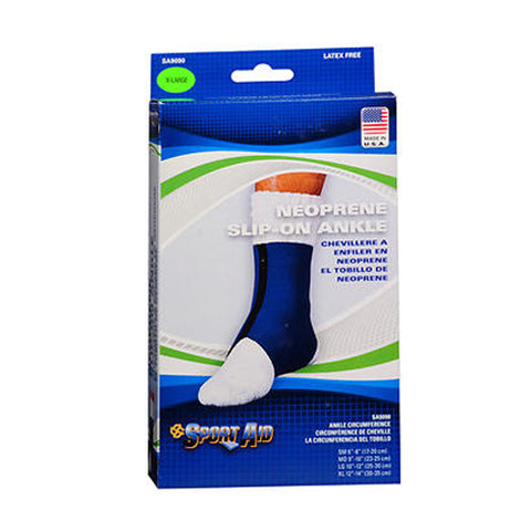 Scott Specialties, Sportaid Ankle Brace, Neoprene Blue X-Large 1 each
