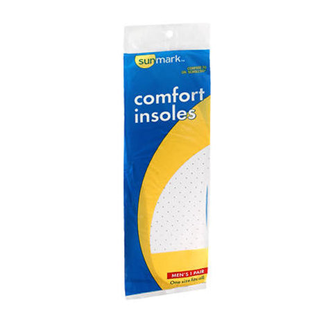 Sunmark, Comfort Insoles Mens, 1 each