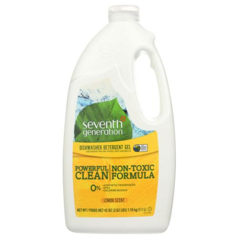 Seventh Generation, Automatic Dishwasher Gel, Lemon 42 OZ(case of 6)