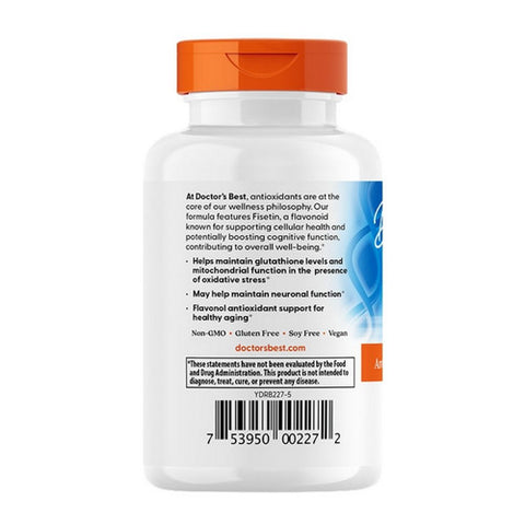 Doctors Best, Fisetin featuring Cognisetin, 100 mg, 30 Veggi Caps