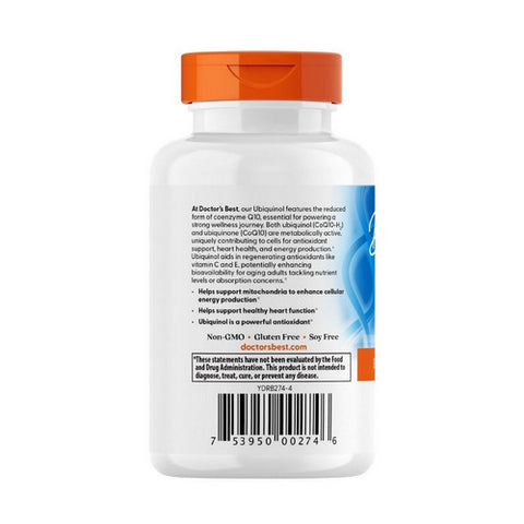 Doctors Best, Ubiquinol Featuring Kaneka's QH, 200 mg, 30 Softgels