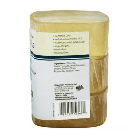 Clearly Natural, Glycerine Bar Soaps, Unscented 3 bars