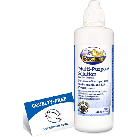Clear Conscience, Multi-Purpose Contact Lens Solution, 3 fl oz