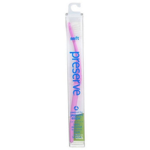 Preserve, Soft Bristle Toothbrush Pink Travel Case, 1 Each (Case Of 6)