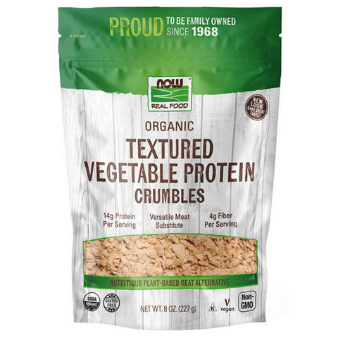 Now Foods, Textured Soy Protein Granules-Certified Organic, 8 OZ