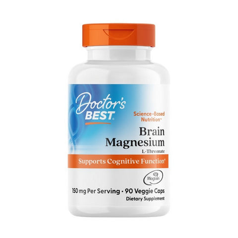 Doctors Best, Brain Magnesium with Magtein, 50 mg, 90 Veggie Caps