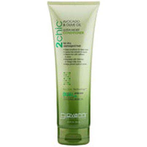 Giovanni Cosmetics, 2Chic Ultra-Moist Conditioner, Avocado and Olive Oil 8.5 OZ