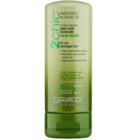 Giovanni Cosmetics, 2Chic Ultra-Moist Deep Moisture Hair Mask, Avocado and Olive Oil 5 OZ