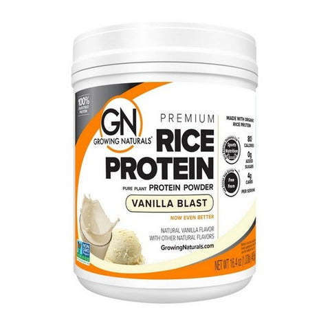 Growing Naturals, Organic Rice Protein, Vanilla Blast 16.4 oz