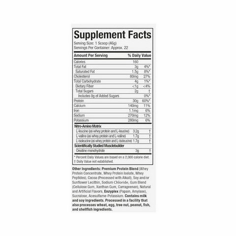 Muscletech, Nitro Tech Performance Series Whey Isolate, Cookies and Cream 2 lbs