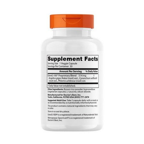 Doctors Best, Menopause Spectrum with EstroG-100, 30 Veggie Caps