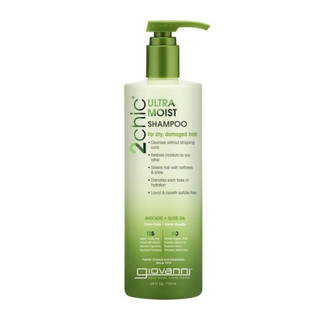 Giovanni Cosmetics, Avocado & Olive Oil Shampoo 2Chic, 24 fl oz