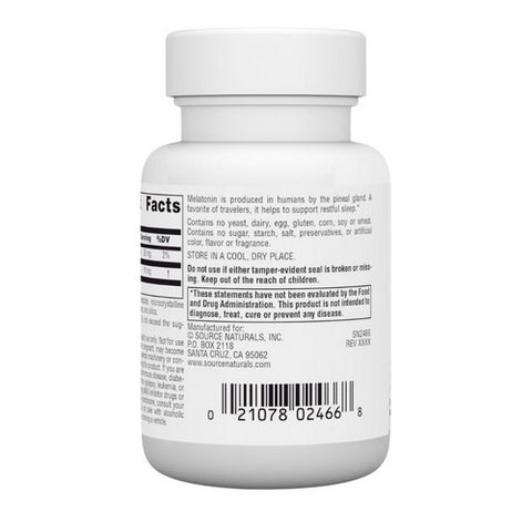 Source Naturals, Melatonin, 10 mg, 60 Tabs