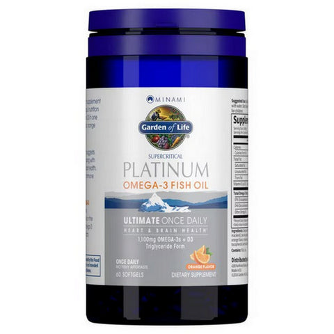 Garden of Life, Minami Platinum, Orange Flavor, 60 Softgels