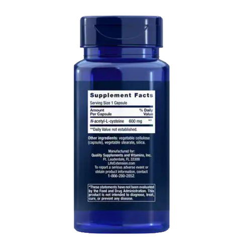 Life Extension, N-Acetyl-L-Cysteine, 600 mg, 60 Vcaps