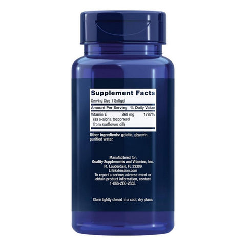 Life Extension, Super Vitamin E, 268 mg (400 IU), 90 SoftGels