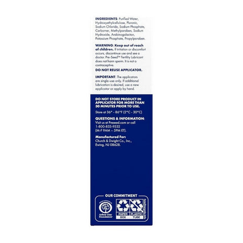 Pre-Seed, Fertility-Friendly Personal Lubricant, 1 Each