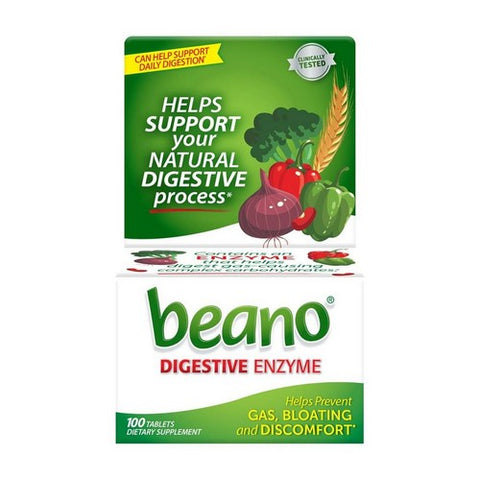 Beano, Food Enzyme Dietary Supplement Tablets, 100 Tablets