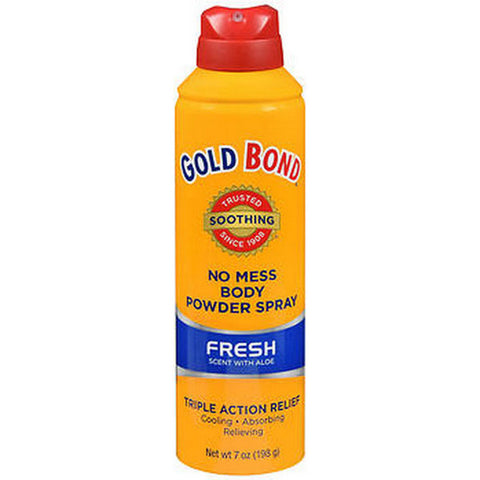 Gold Bond, No Mess Powder Spray, Fresh Scent With Aloe 7 oz