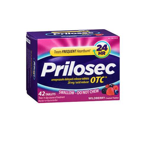 Prilosec Otc, Otc Acid Reducer Wildberry, 42 Tablets