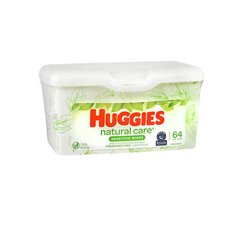 Huggies, Natural Care Wipes Tub, Fragrance Free 64 Each