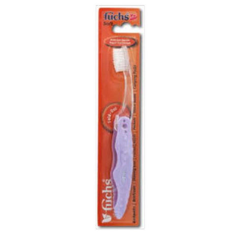 Fuchs Child/ Adult Toothbrushes, Nylon Bristles Pocket Travel Toothbrush, 1 Count