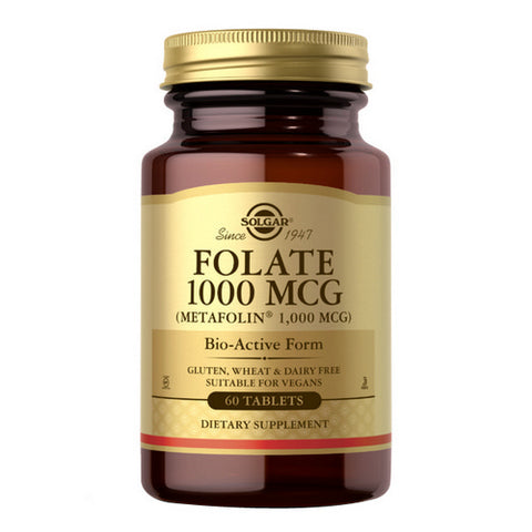 Solgar, Folate (as Metafolin), 1000 mcg, 60 Tabs