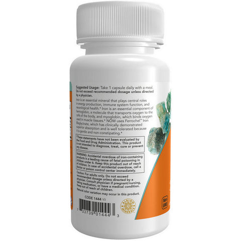 Now Foods, Iron 36 mg Double Strength, 90 Vcaps