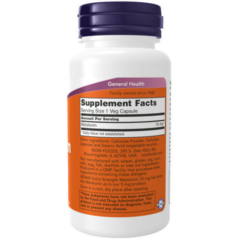 Now Foods, Melatonin, 10 mg, 100 Vcaps