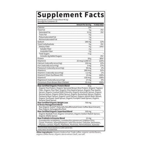 Garden of Life, Raw Organic Fit Coffee, Marley Coffee, 433 gm