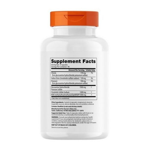 Doctors Best, Glucosamine Chondroitin MSM, 360 Veggie Caps