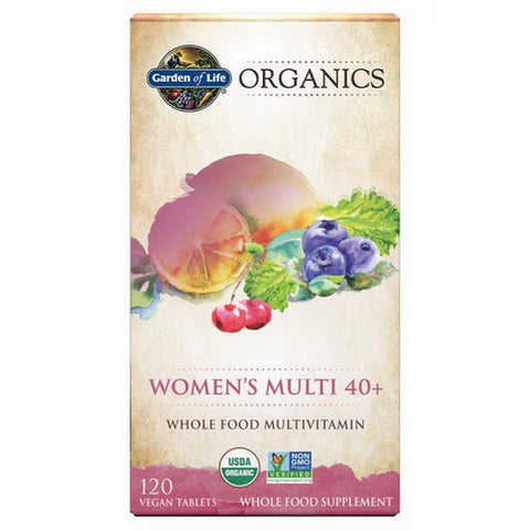 Garden of Life, Organics Womens 40 Plus Multi, 120 Tabs
