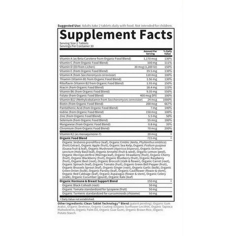 Garden of Life, Organics Womens 40 Plus Multi, 120 Tabs