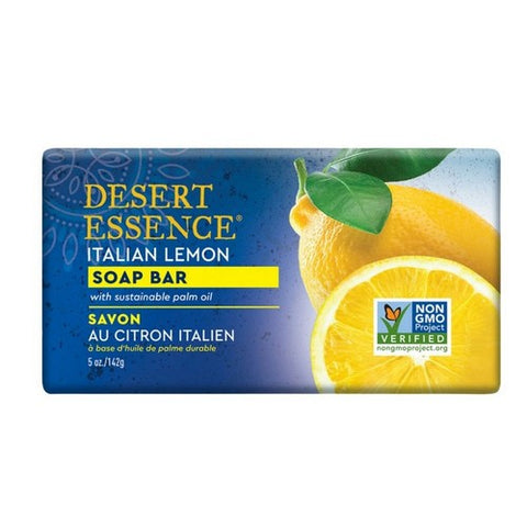 Desert Essence, Exfoliating Italian Lemon Soap Bar, 5 Oz