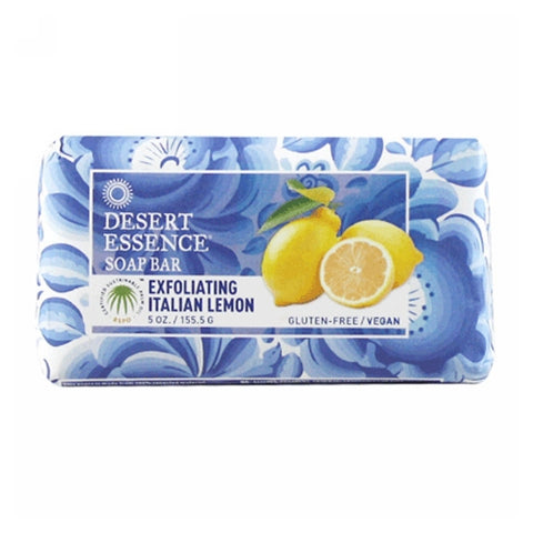 Desert Essence, Exfoliating Italian Lemon Soap Bar, 5 Oz