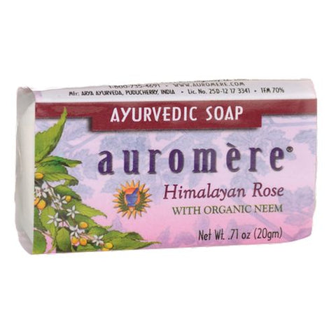 Auromere, Ayurvedic Bar Soap, Himalayan Rose 0.71 Oz