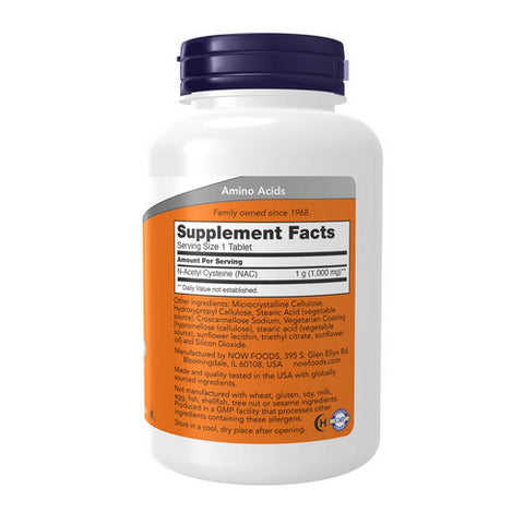 Now Foods, N-Acetyl-L-Cysteine (NAC), 1000 mg, 120 Tabs