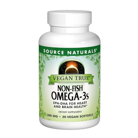 Source Naturals, Vegan True Non-Fish Omega-3s, 300 mg, 30 Softgels