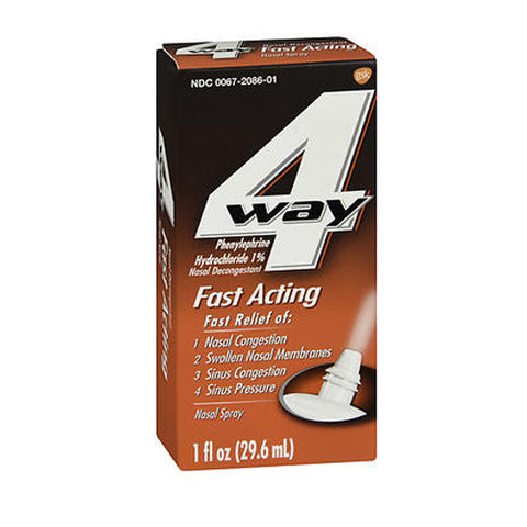 4-Way, Fast Acting Nasal Spray, 1 Oz