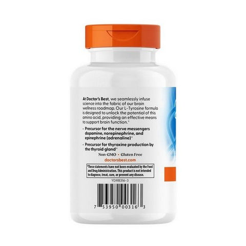 Doctors Best, L-Tyrosine, 500 mg, 120 Veggi Caps