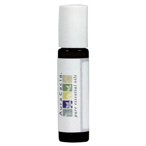 Aura Cacia, Empty Amber Roll-On Bottle with Writeable Label, 0.31 oz