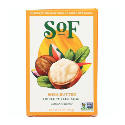 South Of France Soaps, French Milled Oval Soap, Shea Butter 6 oz