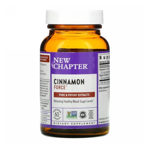 New Chapter, Cinnamon Force, 60 Veg Caps