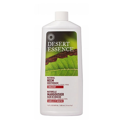 Desert Essence, Natural Neem Mouthwash, Cinnamint 16 fl oz