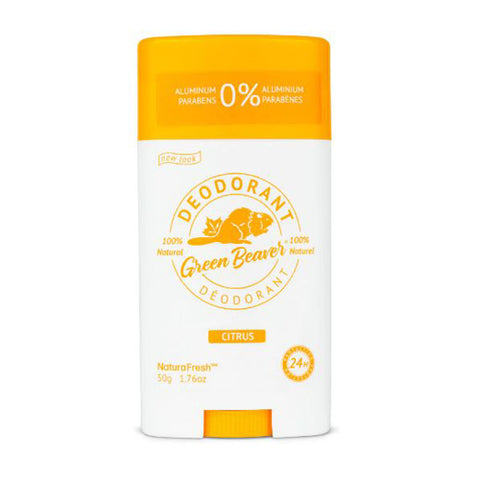 Green Beaver, Natural Deodorant Stick, Citrus 1.76 oz